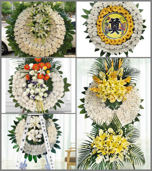 山东青岛黄岛区大村镇西白马河村花圈速递